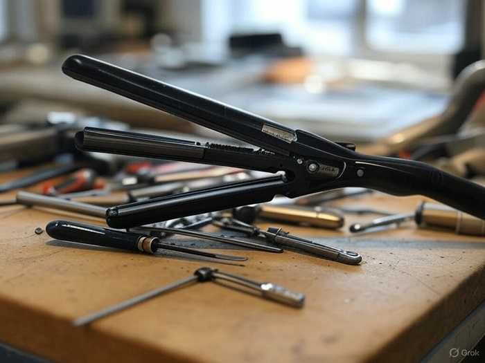 اتو مو در حال تعمیر