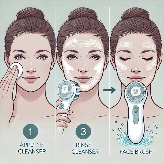 طرز استفاده از فیس براش