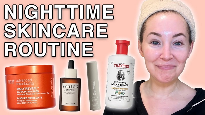  روتین پوستی شب