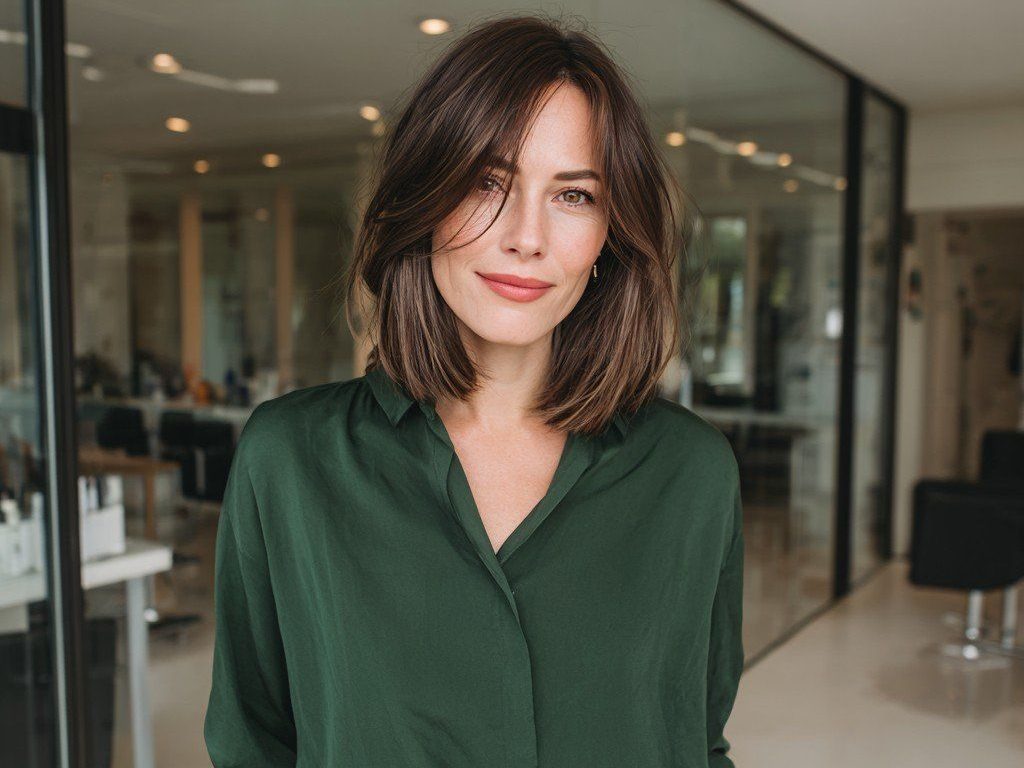 مدل موی لوب لایه دار