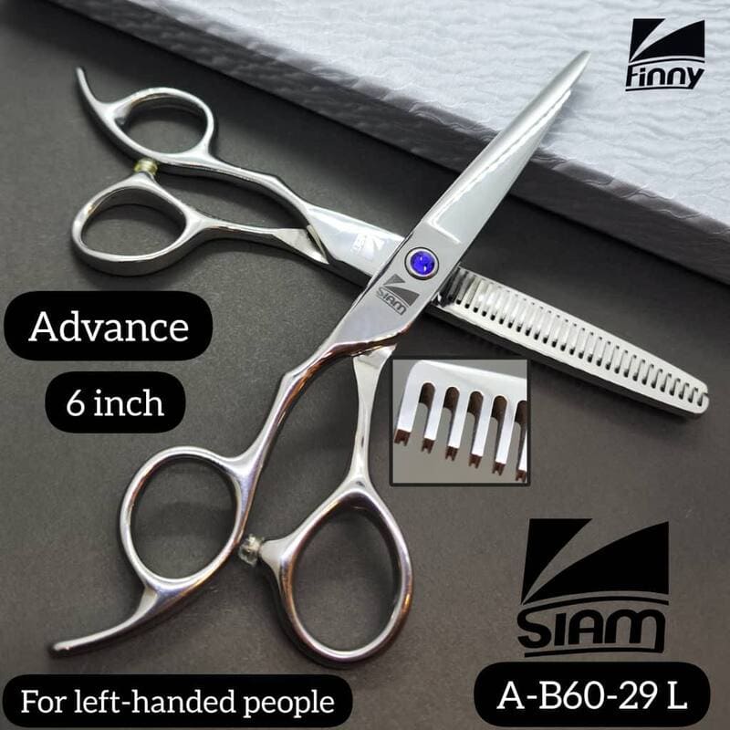 قیچی چپ دست فینی 6 اینچ ست کات و پیتاژ صیام